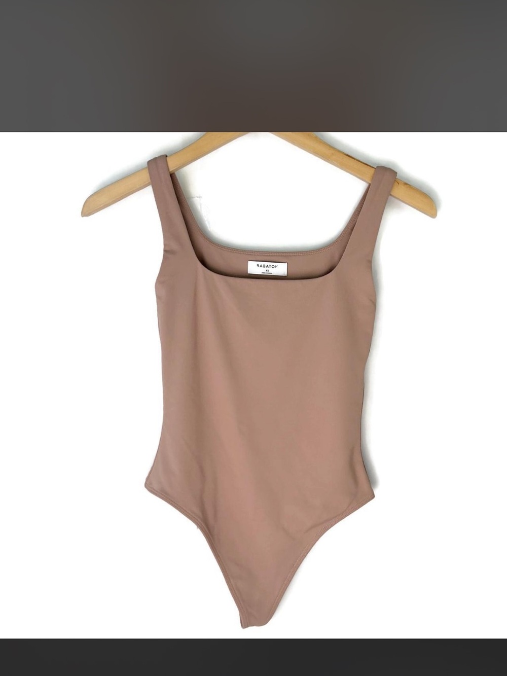 Babaton Nude/Mauve Square Neck Bodysuit